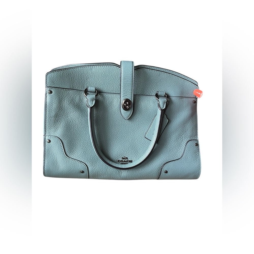 Coach Sage/teal Green Leather Handbag